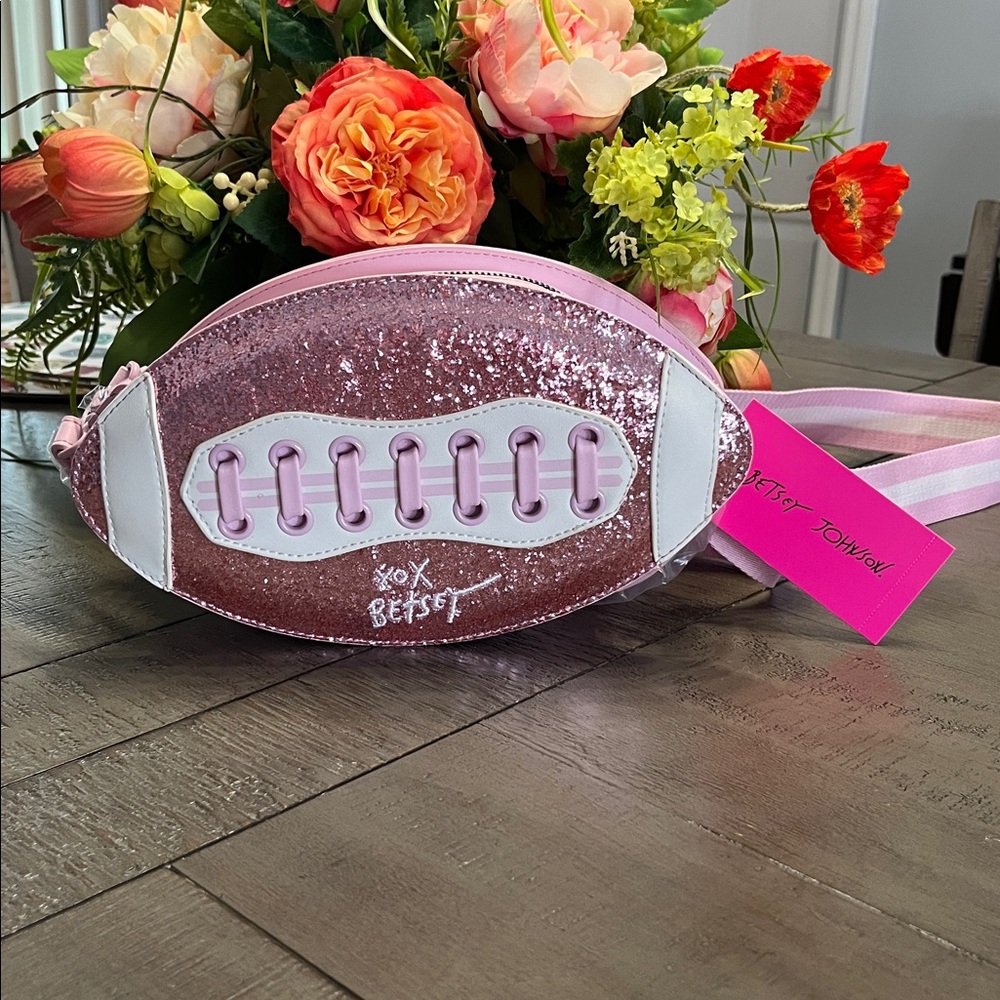 XOTEAM Kitsch Sequined Football Shoulder Bag -NWT